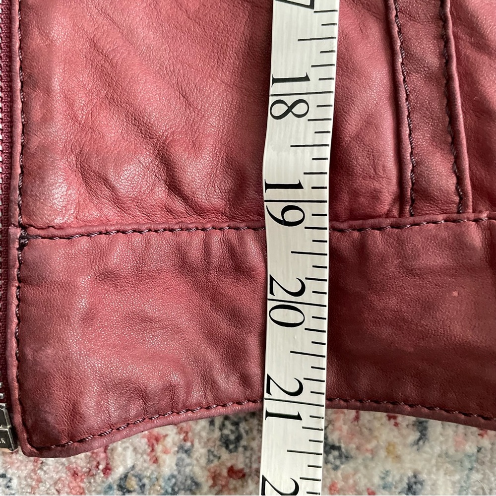 BOD & CHRISTENSEN Merlot Leather Jacket - Picture 11 of 11